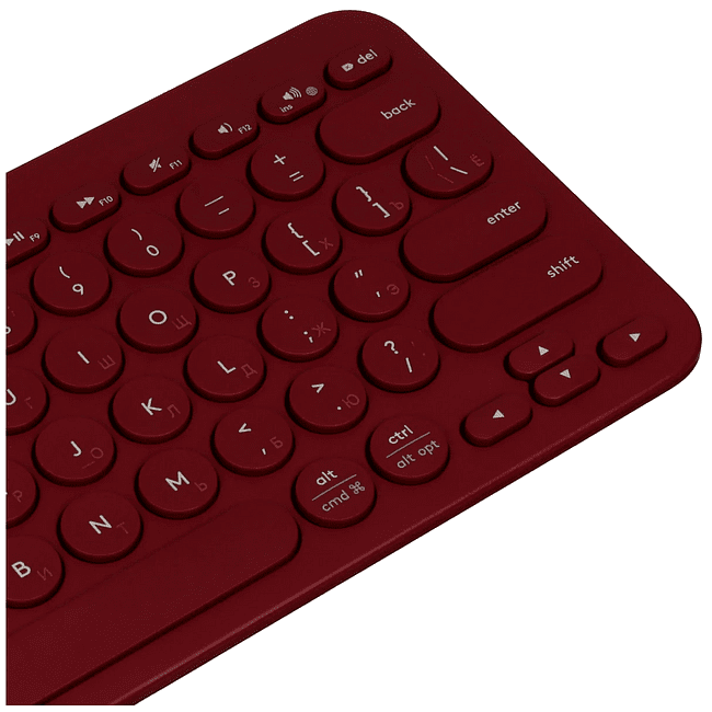 Клавиатура Logitech K380 красный (920-007655)