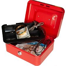 Ящик для денег Silwerhof 90x200x160 красный