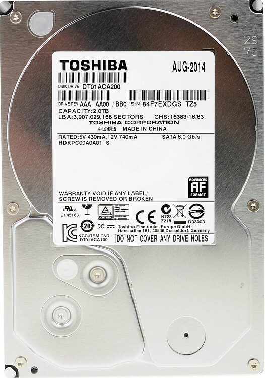 Жесткий диск Toshiba DT01ACA 2TB (DT01ACA200)