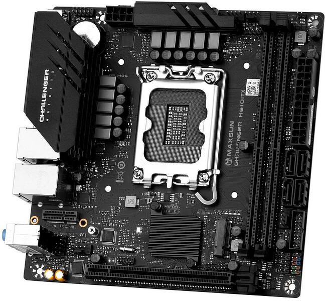 Материнская плата Maxsun MS-Challenger H610ITX 2LAN V3
