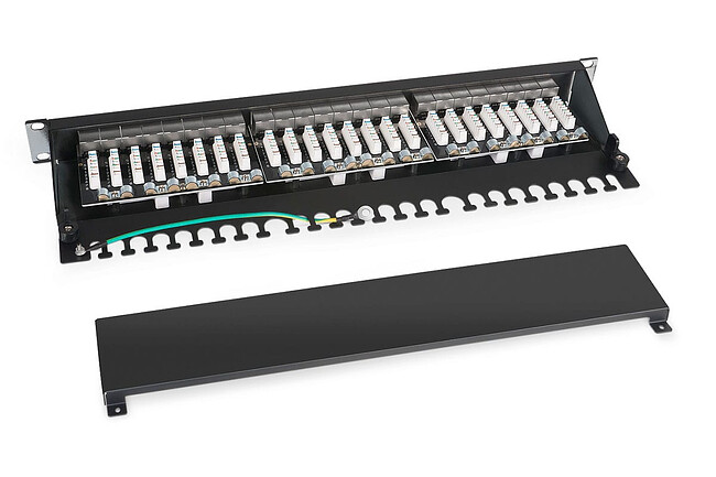 Патч-панель Cabeus PL-24-Cat.6a-SH-Dual