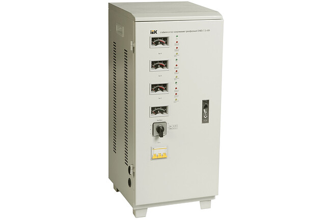 Стабилизатор напряжения IEK СНИ3 7.5кВА серый (IVS10-3-07500) Стабилизатор напряжения IEK СНИ3 7.5кВА серый (IVS10-3-07500)