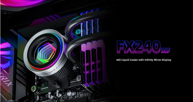 Система жидкостного охлаждения для процессора ID-Cooling FX240 INF Black
