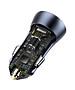 Автомобильное зарядное Baseus Golden Contactor Pro Dark Gray (TZCCJD-A0G)