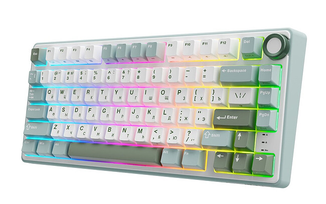 Клавиатура Royal Kludge R75 Brown switch/Skycyan