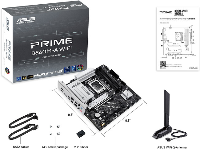 Материнская плата Asus Prime B860M-A WIFI (90MB1JY0-M0EAY0)