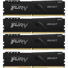 Оперативная память Kingston Fury Beast 4x16GB DDR4 PC4-25600 (KF432C16BB1K4/64)