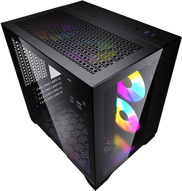 Корпус Powercase Vision Micro черный (CVBM-L4)