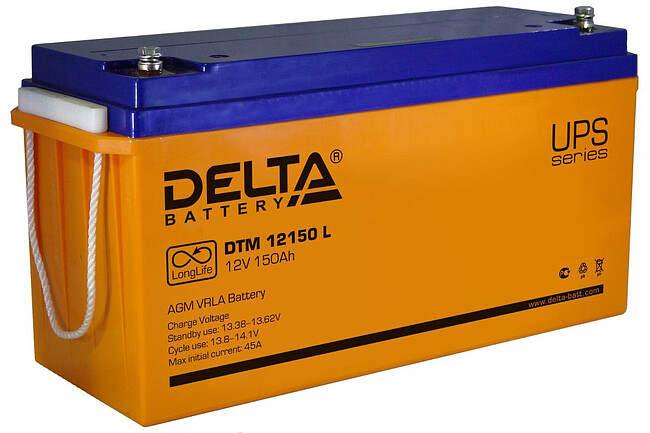 Аккумулятор для ИБП Delta DTM 12150 L Аккумулятор для ИБП Delta DTM 12150 L