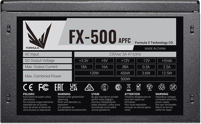 Блок питания Formula V Line FX-500