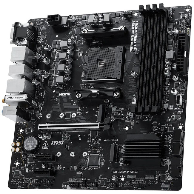 Материнская плата MSI Pro B550M-P WIFI6E