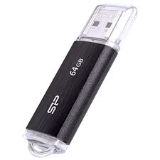 USB Flash-накопитель Silicon-Power Ultima U02 64Gb Black (SP064GBUF2U02V1K)