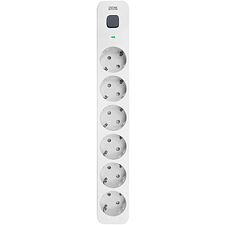 Сетевой фильтр Powercom SP-06W 5.0м белый/серый