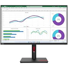 Монитор Lenovo ThinkVision T32h-30 черный (63D3GAT1UK)