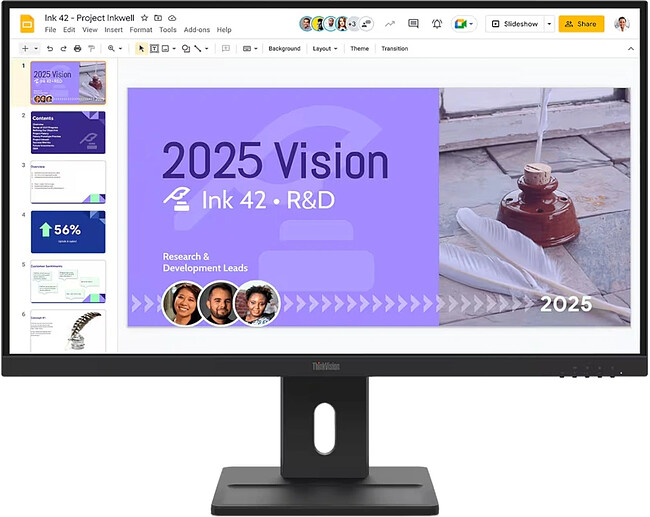 Монитор Lenovo ThinkVision E27Q-40 черный (64BDGAT4UK)