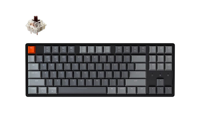 Клавиатура Keychron K8 Grey Gateron G pro Brown Switch (K8-J3-RU)