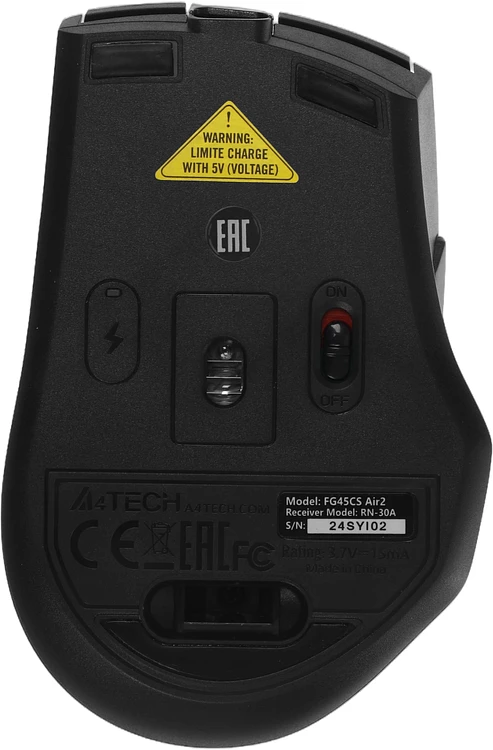 Мышь A4Tech Fstyler FG45CS Air 2 Stone Grey