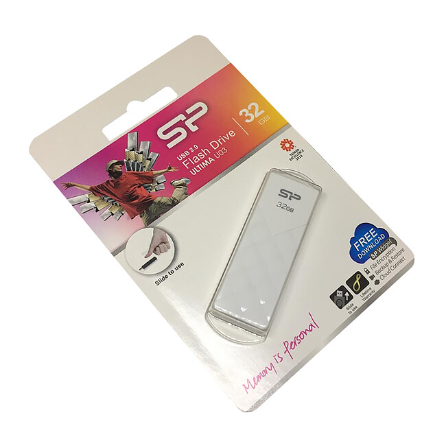 USB Flash-накопитель Silicon-Power Ultima U03 32GB белый (SP032GBUF2U03V1W)