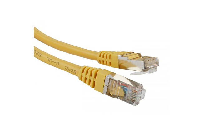 Патч-корд Lanmaster LAN-PC45/S6A-1.0-YL желтый