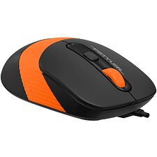 Мышь A4Tech Fstyler FM10S черный/оранжевый