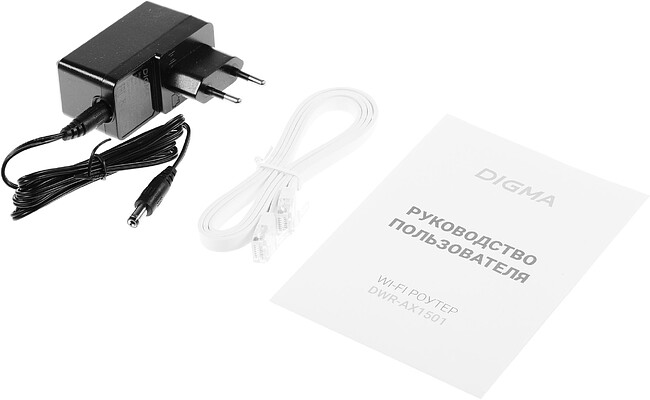 Роутер беспроводной Digma DWR-AX1501 черный