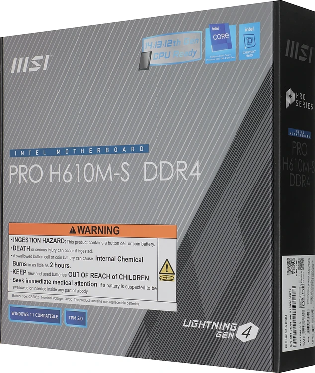 Материнская плата MSI Pro H610M-S DDR4