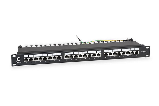 Патч-панель Cabeus PL-24-Cat.6-SH-Dual