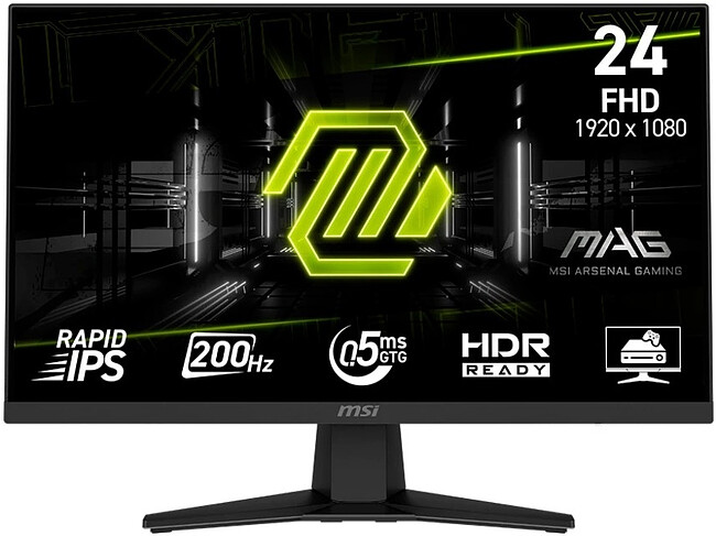 Монитор MSI MAG 244F Black (9S6-3BC41H-011)