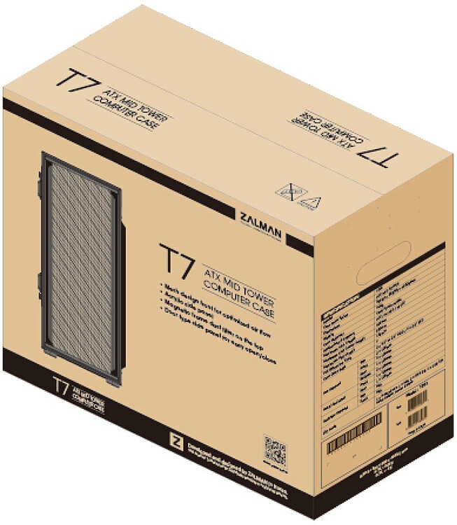 Корпус Zalman T7 без БП Black (ZM-T7)