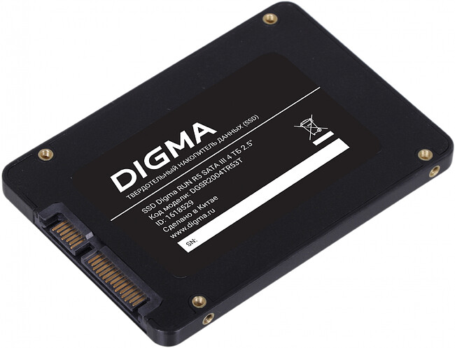SSD диск Digma Run R5 4TB (DGSR2004TR53T)