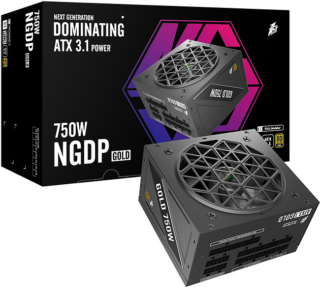 Блок питания 1stPlayer HA-750BA4 750W Black (NGDP-GLD-750-BK-EU)