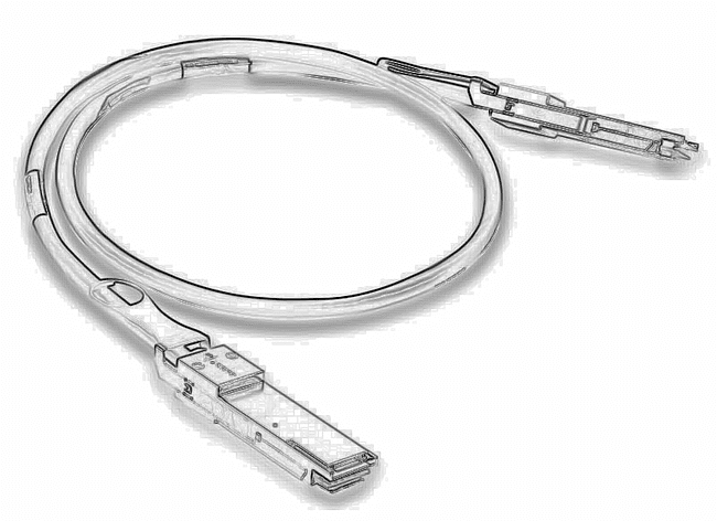 Кабель прямого подключения Future Technologies FT-SFP+CABP-AWG30-3 черный Кабель прямого подключения Future Technologies FT-SFP+CABP-AWG30-3 черный