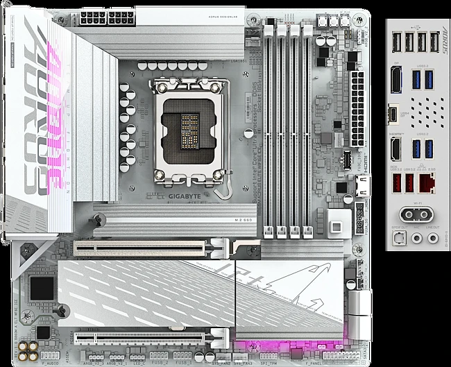 Материнская плата Gigabyte B860M Aorus Elite WIFI6E Ice rev. 1.0