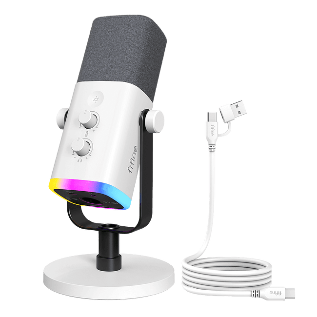 Микрофон Fifine AM8W белый