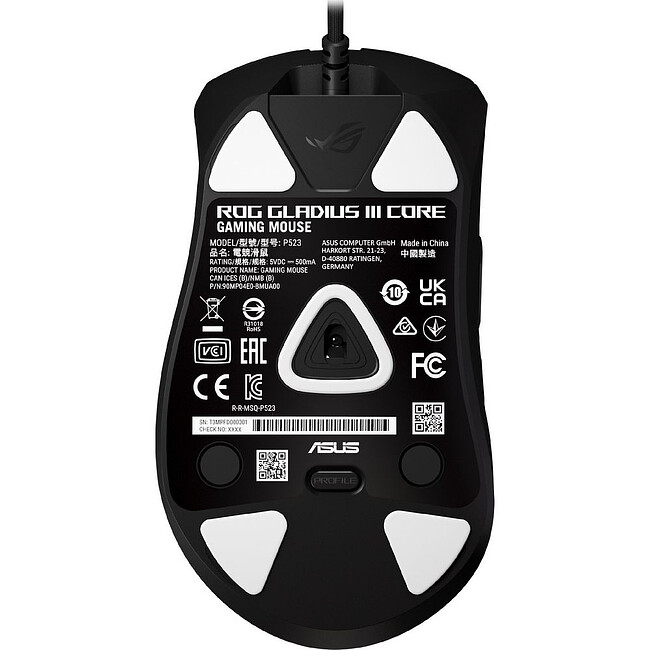 Мышь Asus P523 ROG Gladius III Core Black (90MP04E0-BMUA00)
