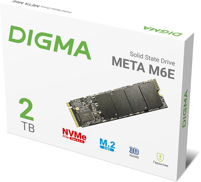 SSD диск Digma Meta M6E 2TB DGSM4002TM6ET