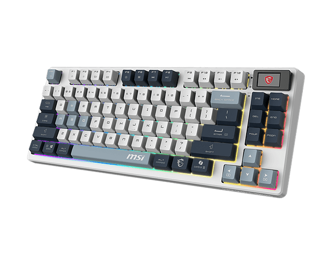 Клавиатура MSI GK600 белый/синий (S11-43RUP01-HH9)