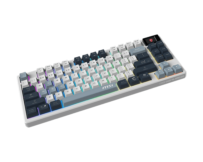 Клавиатура MSI GK600 белый/синий (S11-43RUP01-HH9)