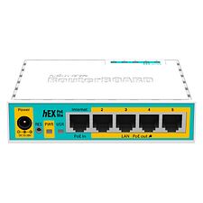 Маршрутизатор MikroTik RB750UPr2 (4UTP 10/100Mbps, 1WAN, USB, 1PoE)
