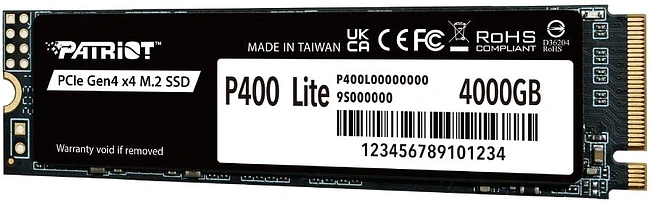 SSD диск Patriot P400 Lite 4TB (P400LP4KGM28H)