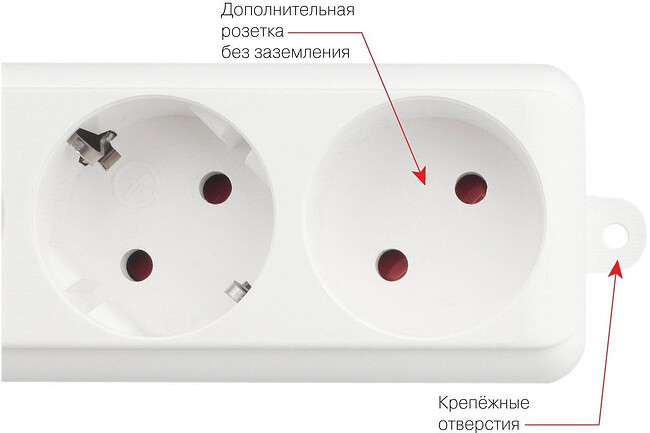 Сетевой фильтр Power Cube SPL(5+1)-16B-P-3М-WHITE