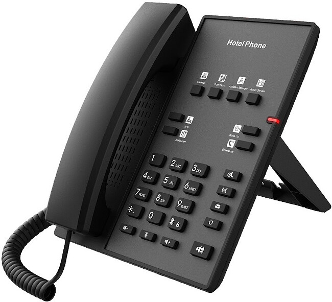IP-телефон Fanvil H1 черный (H1 HOTEL PHONE)