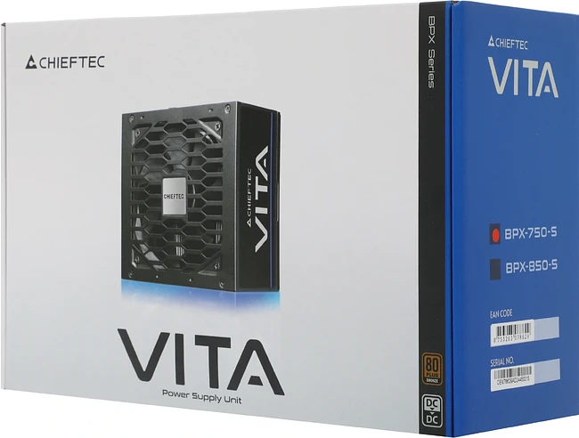Блок питания Chieftec ATX 750W Vita (BPX-750-S)
