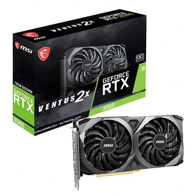 Видеокарта MSI GeForce RTX 3060 Ventus 2X 12G OC RTL