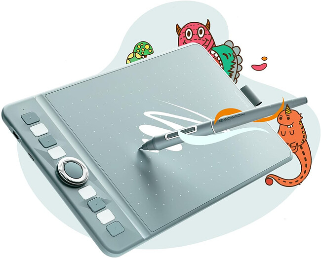 Графический планшет Gaomon WH851 Grayish Green