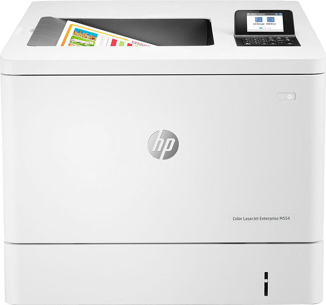 Принтер HP Color LaserJet Enterprise M554dn белый (7ZU81A)