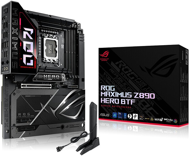 Материнская плата ASUS ROG Maximus Z890 Hero BTF (90MB1KG0-M0EAY0)