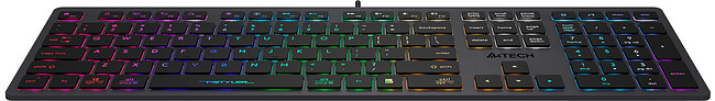 Клавиатура A4Tech Fstyler серый/неоновая подсветка (FX60H GREY/NEON)