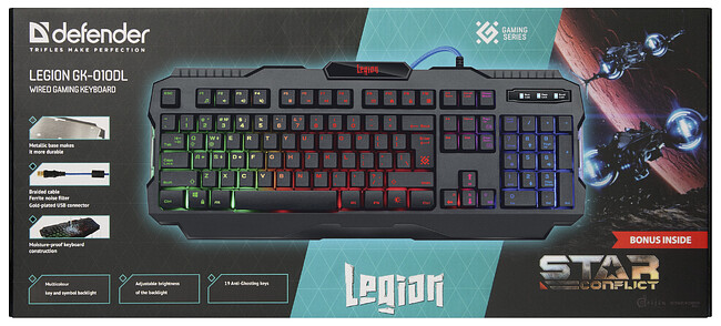 Клавиатура Defender Legion GK-010DL (45010)