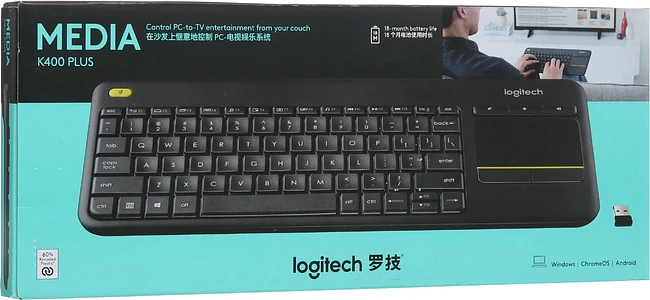 Клавиатура Logitech K400 Plus Black (920-007173)